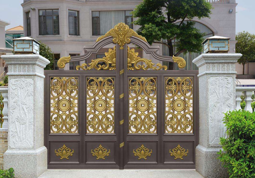 安誠庭院鋁藝大門的安裝工藝