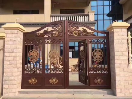淮南鋁藝別墅庭院大門價錢-安誠護欄廠家