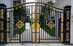  咸陽(yáng)高檔鋁藝大門安裝圖解-百度推薦